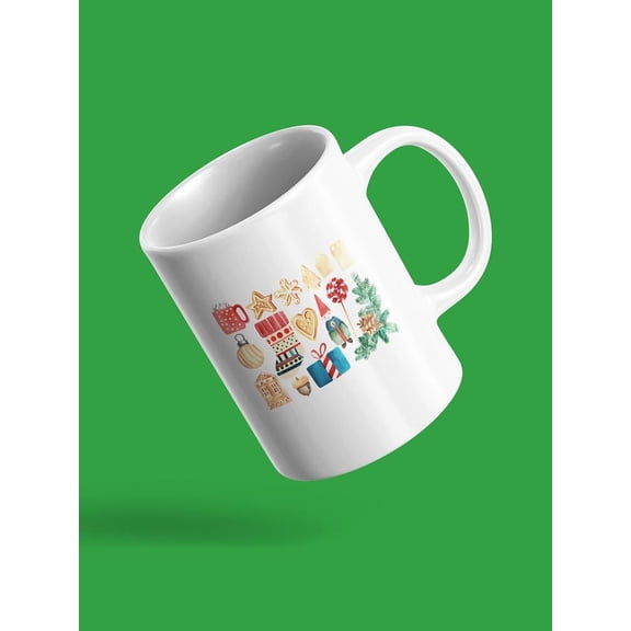 Cute Christmas Watercolor Sketch Mug Unisex's -Image by Shutterstock