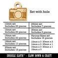 thumbnail image 2 of Point and Shoot Camera Photography Wood Mini Charms Shapes DIY Craft Jewelry - With Hole - 25mm (7pcs), 2 of 7