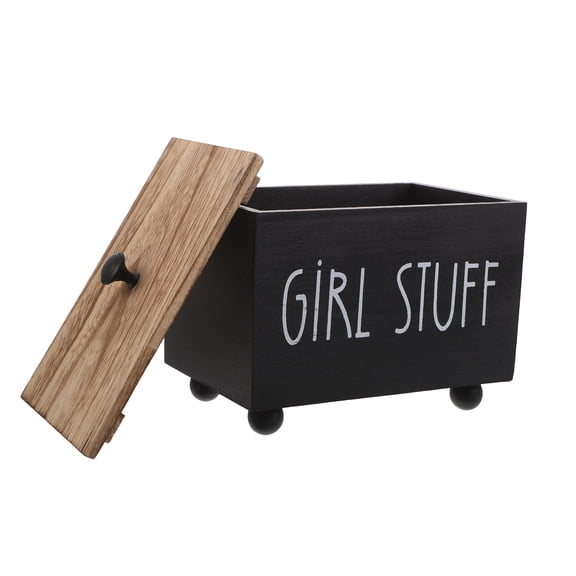 DEEPCRAFF Portable Covered Napkin Holder Box for Feminine and Bathroom Storage Organizer, Compact and