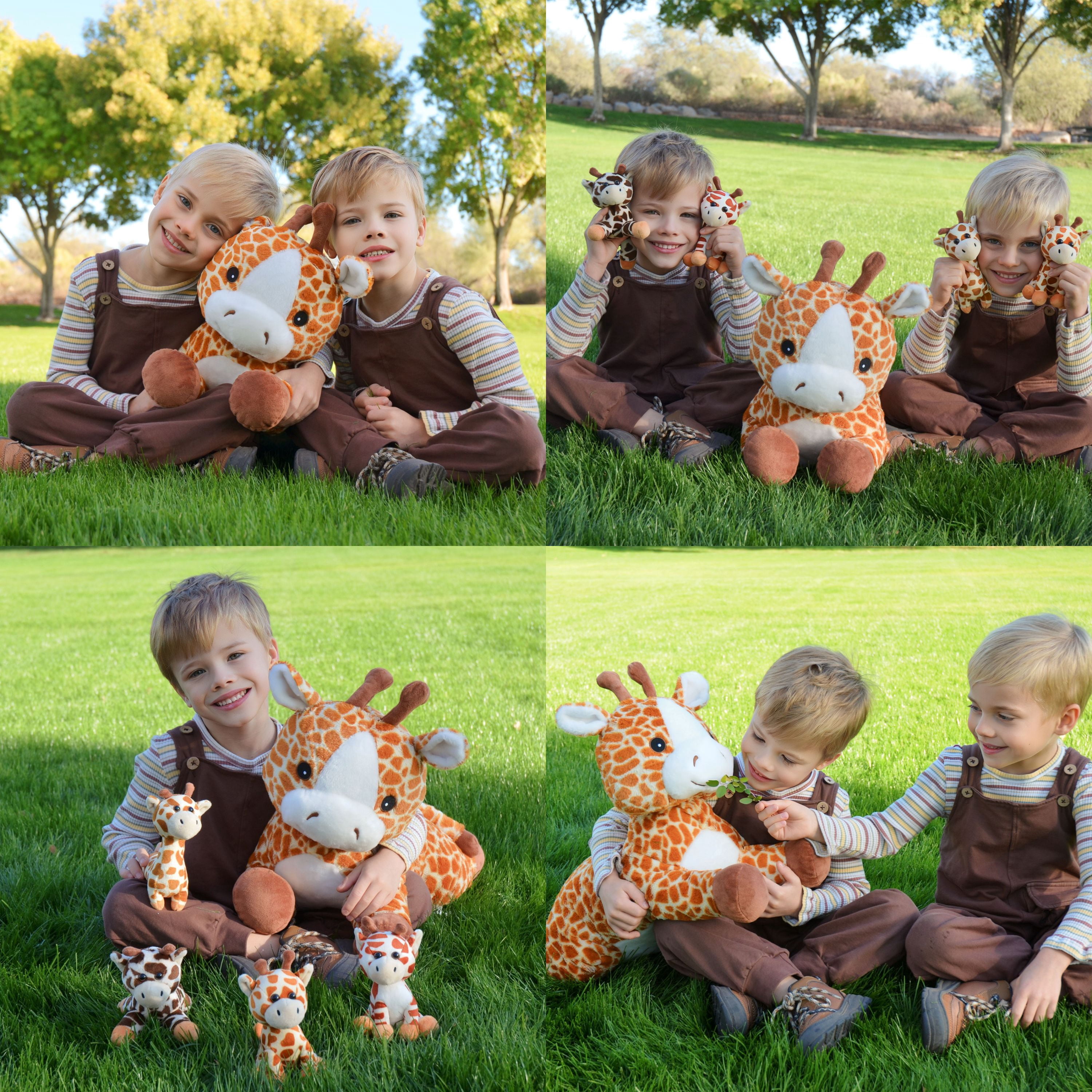 Muiteiur 5Pcs Giraffe Stuffed Animal Set 22" Giraffe Plush Toy with 4 Babies