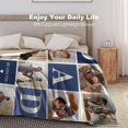 thumbnail image 4 of AISENIN Fathers Day Blanket Personalized Gifts for Dad Blanket Custom Blankets with Photos Customized Dad Blanket with Picture Throw Christmas Birthday Gifts for Dad, 4 of 5