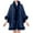 Navy Blue, variant on YYDGH Women's Faux Fur Shawl Wrap Winter Cape Poncho with Fur Trim Sleeveless Cardigan Dressy Cloak Coats