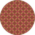thumbnail image 1 of Ahgly Company Machine Washable Indoor Round Transitional Orange Area Rugs, 7' Round, 1 of 7