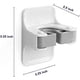 thumbnail image 2 of Soporte para escobas, 4 unidades, resistente soporte para escobas de pared, agarre autoadhesivo, sin perforaciones, súper antideslizante, colgador para escobas y recogedores para el hogar., 2 of 5