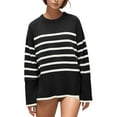 thumbnail image 1 of Suéter Dama Gibobby Blusa Suelta a para Mujer Holgado a la Moda Y Casual Negro M, 1 of 5