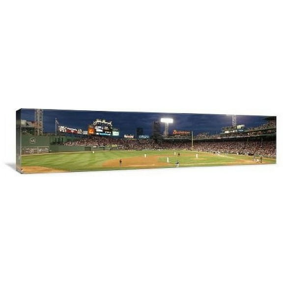 Fenway Park Panoramic 36" x 9" Gallery Wrapped Canvas Wall Art