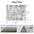 thumbnail image 2 of Modern Abstract Area Rug Carpet X Rugs for Living RoomMachine Washable Rugs for Bedroom Dining Living Room Rug Grey MultiColor, 2 of 7