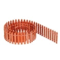thumbnail image 1 of Unique Bargains Miniature Garden Fence, 35 Inch Long Picket Fence Mini Ornament, Orange, 1 of 5