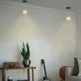 thumbnail image 3 of KAYYELAMP 2-Pack Modern Handmade White Crystal Square Shade Recessed Retrofit Pendant Lighting Conversion Kit E26 Power Connector 3.2 Ft Adjusted Cord Hanging Lamp for Hallway Farmhouse, 3 of 4
