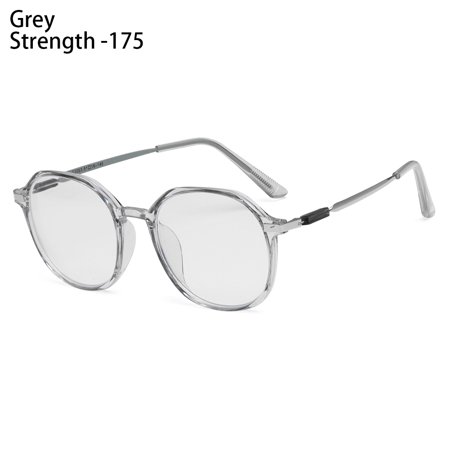 -0.5~-4.0 Anti-fatigue Unisex Radiation Protection Computer Goggles Myopia Glasses Nearsighted Eyeglasses Optical Eyewear GREY STRENGTH 175