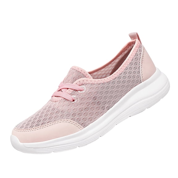 LTTVQM Orthopedic Shoes for Women Trendy Mesh Arch Support Lace Up Gum Sole Comfortable Walking Shoes Casual Retro Outdoor Athletic Shoes for All Seasons Pink 39(US-7.5)