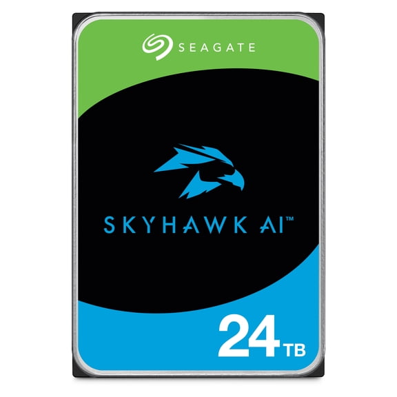 Seagate SkyHawk AI ST24000VE002 24TB 7200 RPM 512MB Cache SATA 6.0Gb/s 3.5" Internal Hard Drive