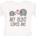 thumbnail image 4 of Inktastic My Aunt Loves Me Boys or Girls Long Sleeve Baby Bodysuit, 4 of 5