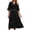 Black formal dresses, variant on Wycnly Formal Dresses for Women Wedding Guest Elegant Lace Patchwork Swing A Line Dresses V-Neck Elbow-Length Solid 2025 Summer Long Dress White s