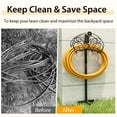 thumbnail image 5 of Gymax Garden Hose Holder Freestanding Water Hose Stand Detachable Metal Hose Holder, 5 of 9