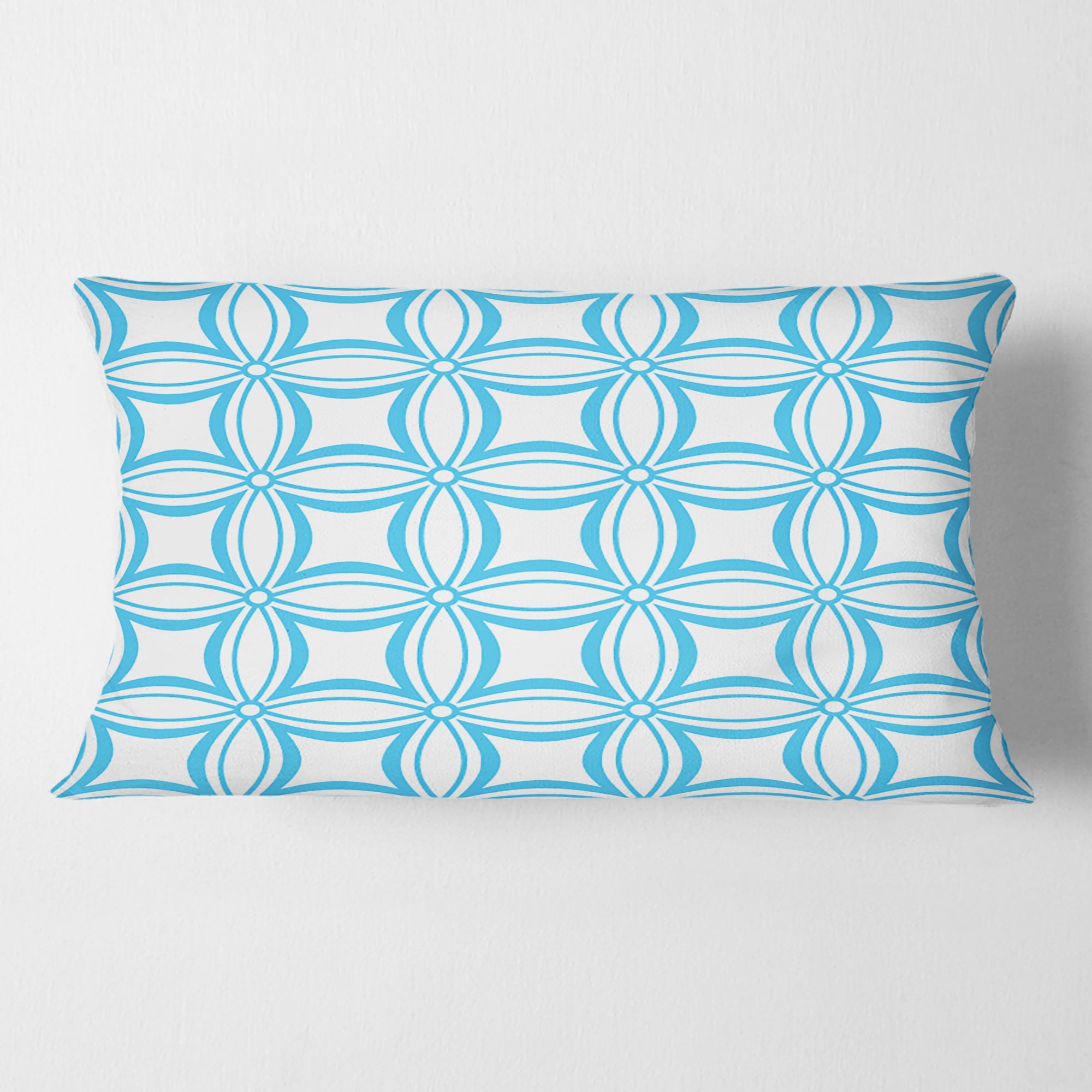 Designart Retro Pattern Abstract Design II' Mid-Century Modern Throw Pillow - 12x20