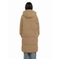 thumbnail image 6 of Long Puffer Jacket for Women, Thickened Winter Coat Hooded with Deep Pockets, Ladies Warm Winter Jacket Khaki M, 6 of 8