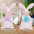 thumbnail image 6 of Holzlrgus Easter Gnome Bunny Decorations Doll - Handmade Plush Rabbits with Easter Egg and Carrot, Easter Bunny Gnomes Plush Decorations Household Ornaments Spring Home Decor Girl's Gifts (Carrot), 6 of 7