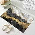 thumbnail image 4 of Earth Bath Mat,Black White Gray Gold Marble Non-Slip Volume Super Absorbent Fast Drying for Bathroom Kitchen Door mat,Eco-Friendly Easy to Clean 16×24Inch (40 * 60cm), 4 of 6