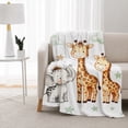 thumbnail image 3 of SPXUBZ Winter Animal Throw Blanket 50x60 Inch, Cute Forest Theme Soft Fleece Blanket, Cozy Seasonal Home Decor 60"x50", 3 of 5