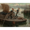 thumbnail image 3 of Ralph Hedley 18x15 Black Modern Framed Museum Art Print Titled - Working on the Tyne, Newcastle (1905), 3 of 5