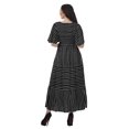 thumbnail image 3 of Moomaya Robe d'Été Décontractée en Coton Slub Imprimé pour Femmes, Robe de Cocktail, 3 of 4