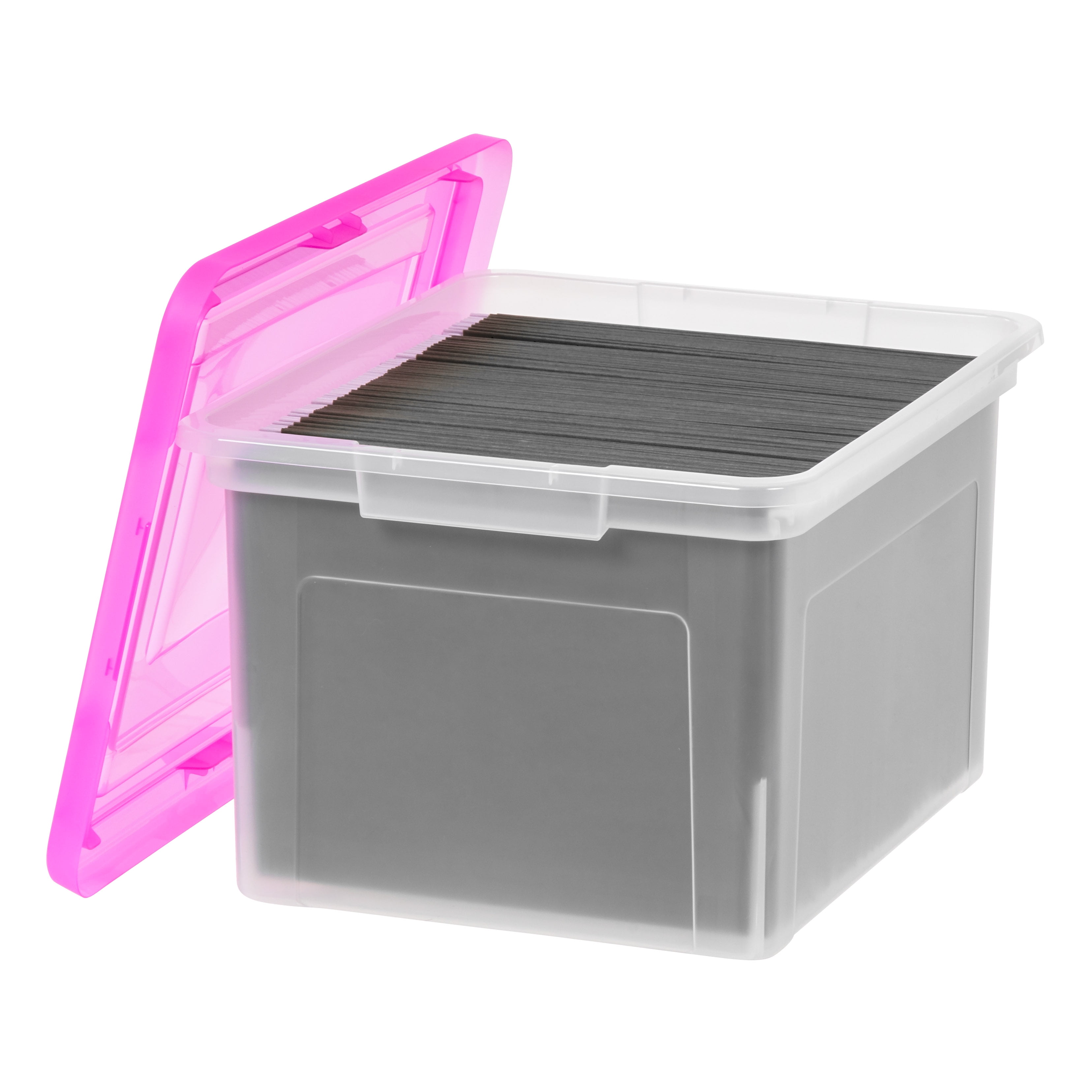 IRIS 3-Pack Snap Tight File Box Large 8.7-Gallons (35-Quart) Gray