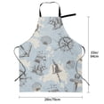 thumbnail image 6 of XMXT 1 Pcs Waterproof Kitchen Cooking Apron, Vintage Nautical Ship Adjustable Aprons for Women Men with Pockets, 6 of 9