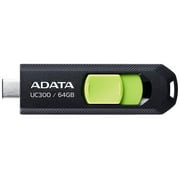 ADATA 64GB UC300 Type-C USB 3.2 Gen1 Flash Drive, Speed Up to 100MB/s (ACHO-UC300-64G-RBK/GN)