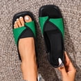 thumbnail image 3 of Viluyesy Slippers for Women Non-Slip High Heel Open Toe Womens Graceful Footwear Green Size 36, 3 of 10