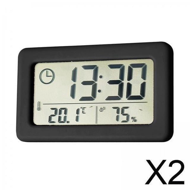 Reloj de pared digital,Relojes de pared digitales Dormitorios Higrómetro,Pantalla Temperatura Electrónica interior,Reloj para el hogar Relojes de aprendizaje escolar, Reloj