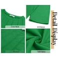 thumbnail image 5 of Fantaslook Womens Plus Size Tops 3/4 Sleeve Pleated Dressy Blouses Crew Neck Casual Tunic Tops Summer Shirts, 5 of 7