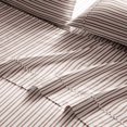 thumbnail image 4 of Brielle Ensemble de Draps en Percale de Coton 100 % Imprimé, Rayure Épicée, Full, 4 of 4