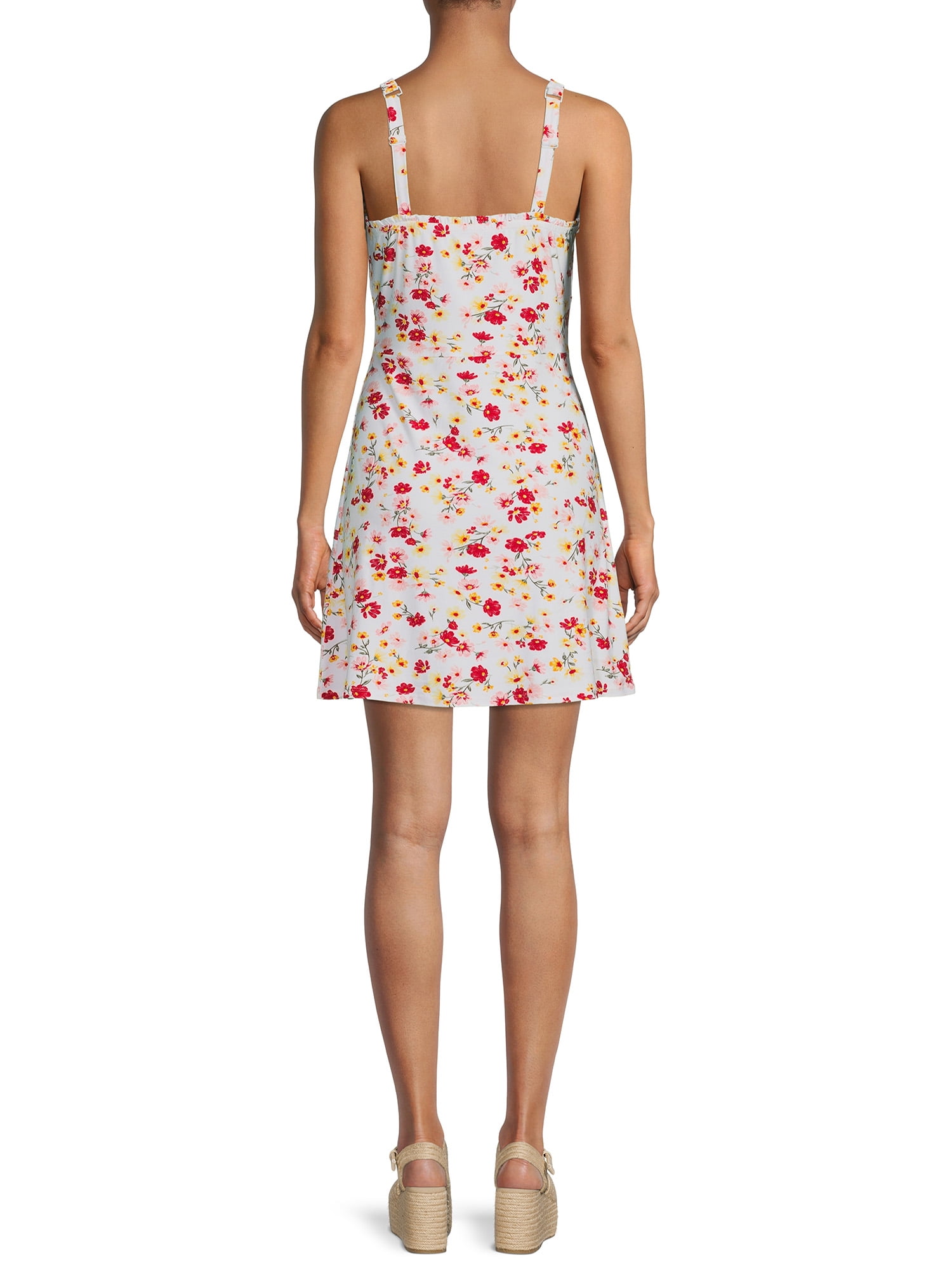 No Boundaries Juniors’ Milk Maid Button Front Dress