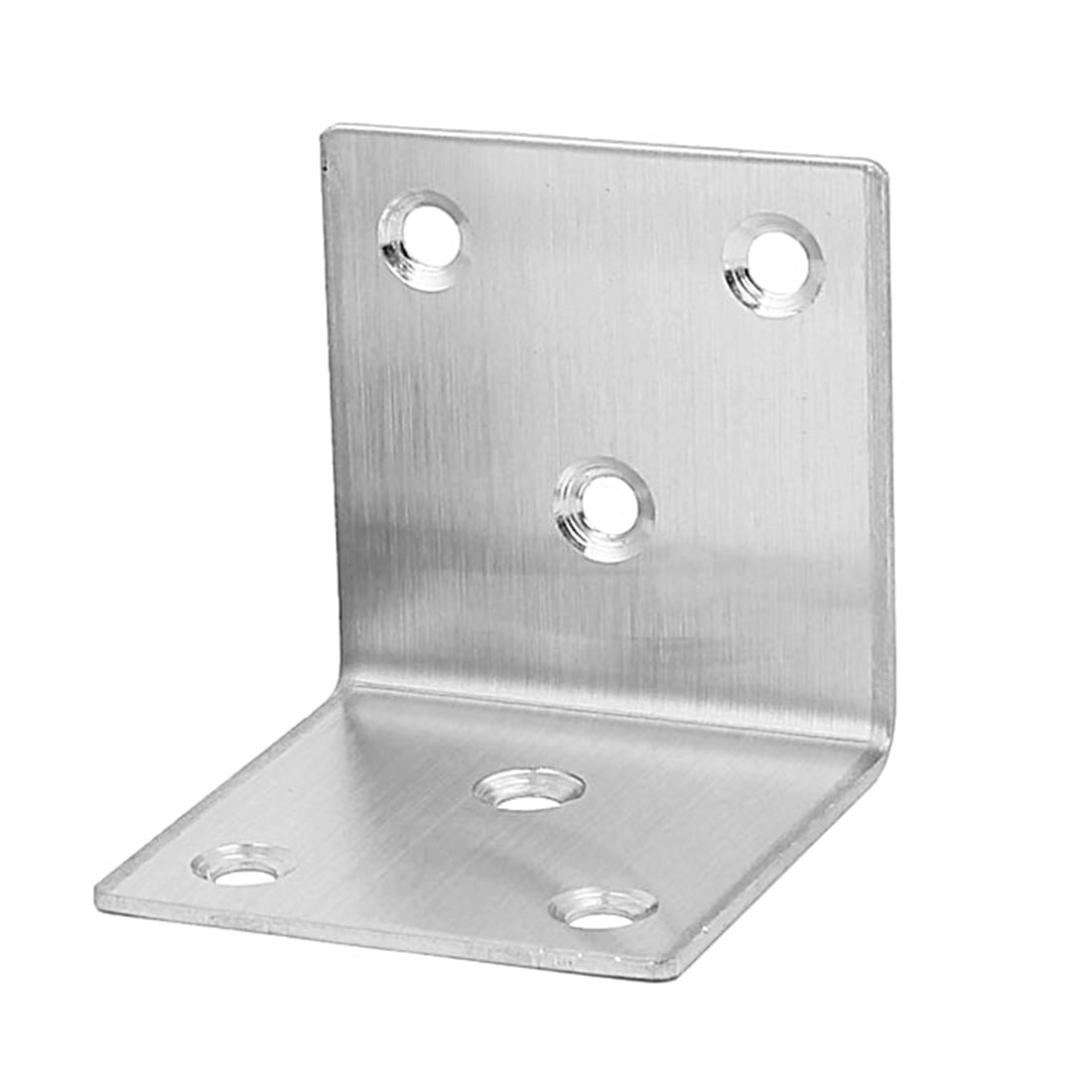 uxcell 51mmx51mmx50mm Stainless Steel Right Angle Brackets Holder Silver Tone 8pcs 