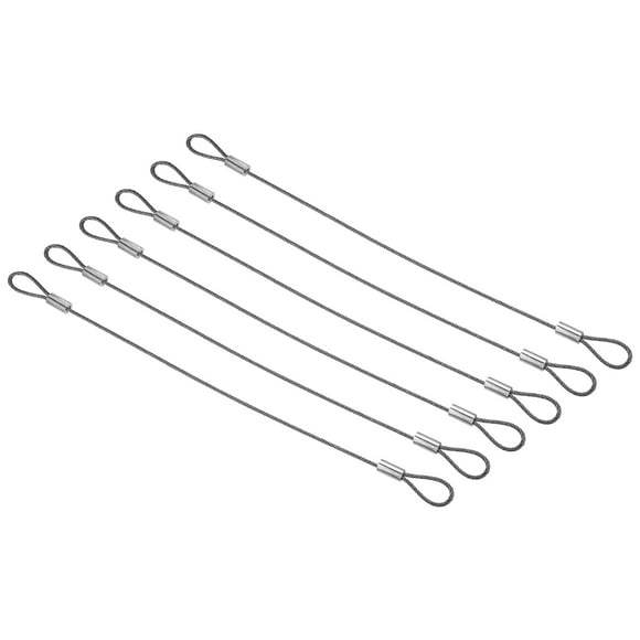 Cable de seguridad de acero inoxidable 304 de 1.5 mm de diámetro para luces de escenario Uxcell de 8", paquete de 6