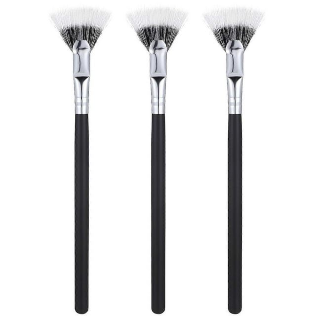 Precision Lash Brush with Synthetic Fiber and Wood Handle for ClumpFree Eye Makeup Application 3pcs