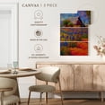 thumbnail image 5 of Elephant Stock Rural Iris Field I Wall Art - Vertical Multi Panel Canvas - Living Room Wall Decor - Nature Multi Panel - Orange And Blue Decor By Marion Rose - 36" x 57", 5 of 8