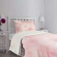 thumbnail image 3 of Ambesonne Pale Pink Quilted Bedspread Set 2 Pcs, Floral Spots, Twin Size, Pale Pink, 3 of 5