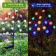 thumbnail image 3 of Luces Solares De Flores Decorativas, Paquete De 2 Luces De Hadas, Camino, Pasarela, Patio, Patio, Decoración De Paisaje, Decoración De Jardín De Navidad, Altura 66 Cm, 3 of 7