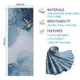 thumbnail image 2 of Blue Gold Marble Pattern Hot Yoga Mat Towel Non Slip for Hot Yoga - Quick-Drying Yoga Mat Cover with 4 Corner Pockets with Travel Bag - Hot Yoga Towel Non Slip Grip Moisture Wicking Sweat 70"x26", 2 of 6