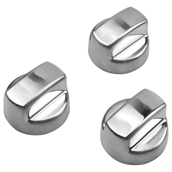811195 Wolf Range Hood Knob Replacement for 805328 KIP5D44 5D44 B002MFNQ34 Ventilation Hood Knob Fit for Sub-Zero Wolf, Silver (3 Pack)