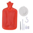 thumbnail image 1 of Enema Kit with 2L Enema Bag 5.0ft Long Silicone Hose Controlled Water Flows Professional Enema Bag Kit for Health Care Red, 1 of 4