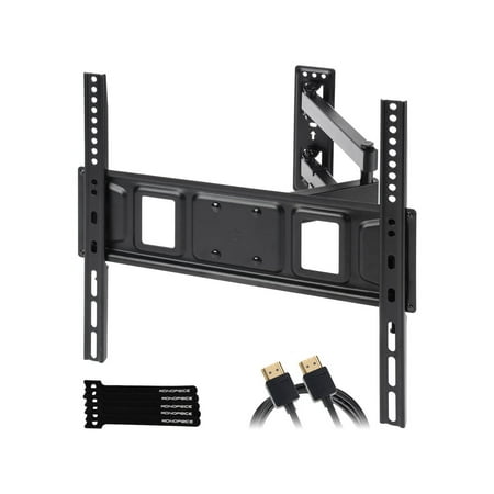 UPC: 0889028174173 | Monoprice Full-Motion Articulating TV Wall Mount Bracket for TVs 32in to 55in  Max Weight 77 lbs  Extension Range of 2.8in to 17in  VESA Patterns Up to 400×400  Fits Curved Screens – EZ Series