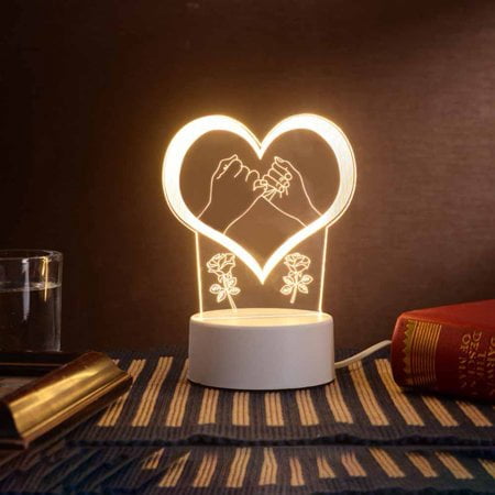 

Princess Night Light For Children 3D Illusion Lamp Night Light Birthday Gift