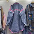 thumbnail image 2 of European Station 2026 Fall New Fashion Cartoon Embroidery Shirt For Women, Long And Loose Fit, Versatile Denim Jacket, 2 of 6