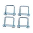 thumbnail image 4 of HILABEE 4 Pieces U Bolt Brackets Accessories Heavy Duty for Trailers Trucks Rvs 5.4x9.52 cm, 4 of 9