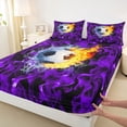 thumbnail image 4 of Erosebridal Soccer Sport Theme Queen Sheet Sets,Football Game Bed Set For Ball Lovers 4-Piece, 4 of 6