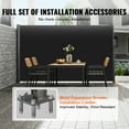 thumbnail image 4 of VEVOR Retractable Side Awning, 71''x 118'' Aluminum Outdoor Privacy Screen, 280g Polyester Water-proof Retractable Patio Screen, UV 30+ Room Divider Wind Screen for Patio, Backyard, Balcony, Black, 4 of 9