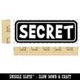 thumbnail image 2 of Secret Reversed Self-Inking Rubber Stamp Ink Stamper for Business Office - Lime Green Ink - Large 2-2/4 Inch, 2 of 7